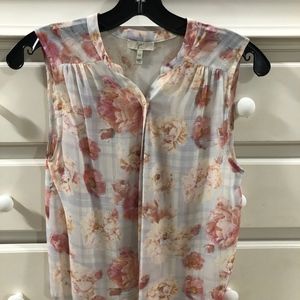 Joie, Button Down Sleeveless Top